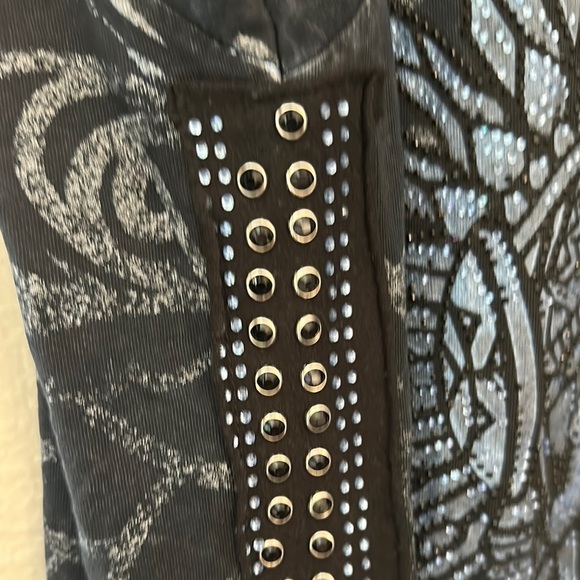 Affliction Black Short Sleeve Skull Tee - Picture 4 of 8